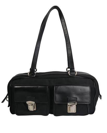 Double Pocket Buckle Bag, front view